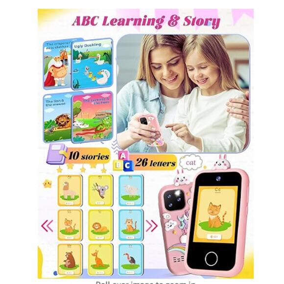 Kids Smartphone -Silicone Cover 32GB SD Card 2.8" DualCameraGames - Picture 7 of 9